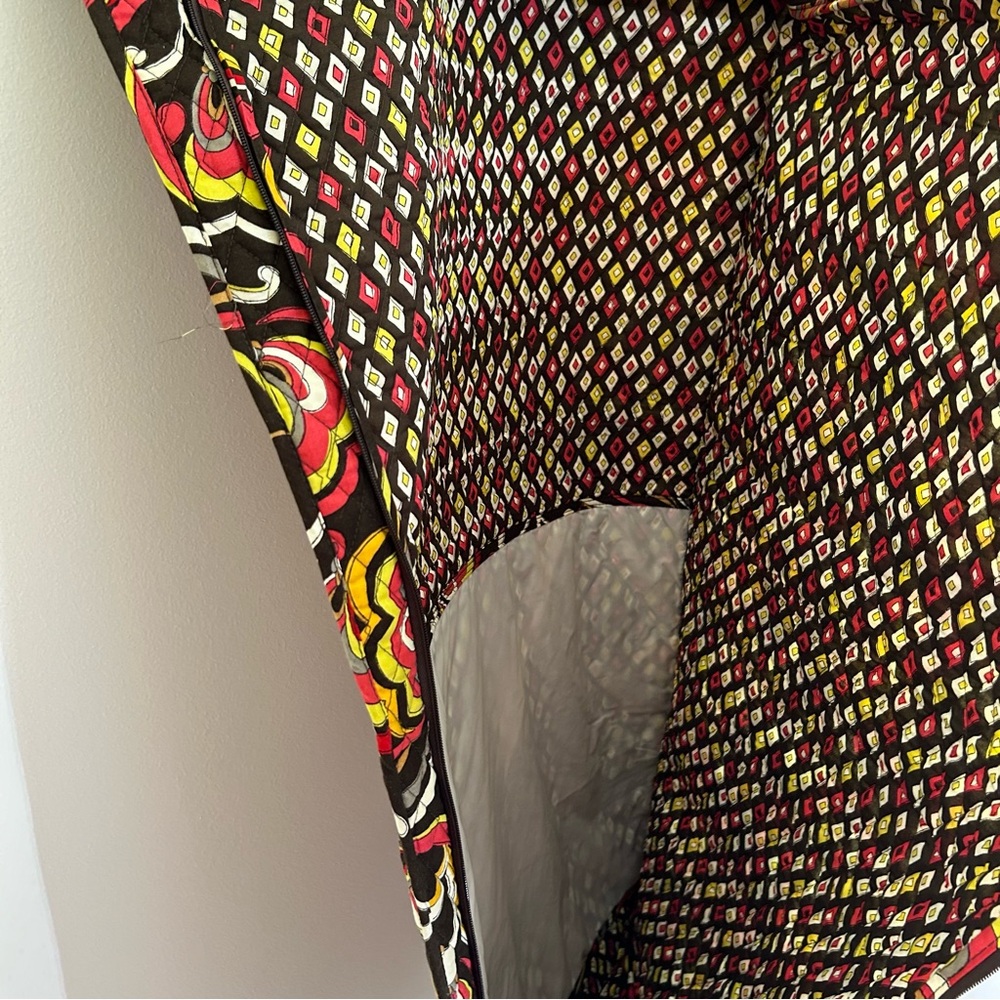 VERA BRADLEY Hanging Garment Bag - PUCCINI - Brown Pink Yellow Floral - Picture 12 of 16